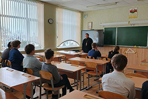 Беседа «Профилактика вредных зависимостей» в ГУО «Песковская СШ»