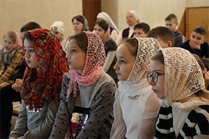 Урок «О новомучениках и исповедниках российских» в Воскресной школе Михайловского храма