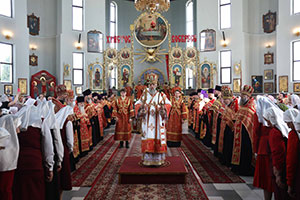 Великая пасхальная вечерня в г. Бресте