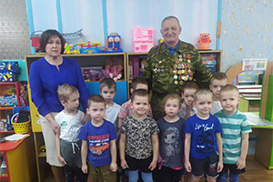 Встреча с ветераном афганской войны в детском саду № 8 г. Березы