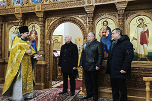 Храму святого Архангела Михаила в г. Березе вручили икону «Собор Небесных Покровителей Лавр Святой Руси»