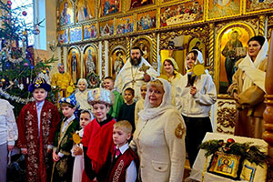 Поздравление с Рождеством Христовым в аг. Первомайская