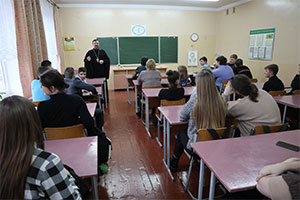 Беседа о целомудрии в Малечской школе