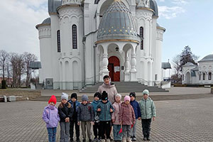 Ребята из православного кружка «Доброе слово» посетили Духовно-патриотический комплекс г.Березы
