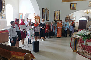 Праздник Пасхи на приходе храма в аг. Сигневичи