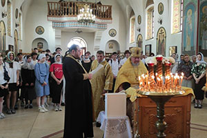 Молебен перед экзаменами для выпускников г. Березы