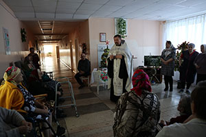 Поздравление с Рождеством Христовым в Малечской больнице.