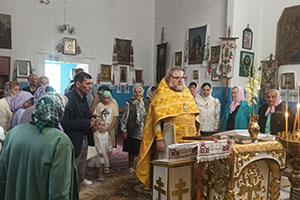 Благодарственный молебен в день деревни Пешки