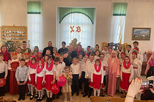 Пасхальный утренник «Хвалите Господа с небес и славьте, человеки!» на приходе храма святых апостолов Петра и Павла в г. Берёзы