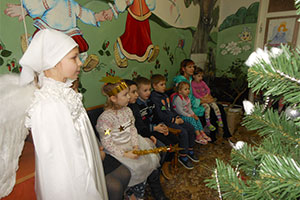 Рождественское поздравление в детском отделении Берёзовской ЦРБ