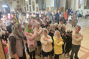 Детское богослужение в храме святых апостолов Петра и Павла в г. Березе