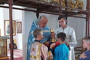 Молебен на начало нового учебного года в аг. Спорово