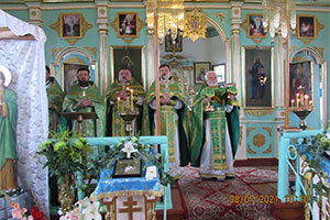 Соборное богослужение духовенства Березовского благочиния в праздник успения святой праведной Анны
