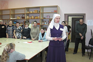 Сестры милосердия посетили отделение дневного пребывания граждан пожилого возраста и инвалидов г. Берёзы