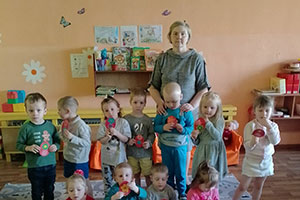 Беседа с воспитанниками кружка «Лучики» о празднике Воскресения Христова