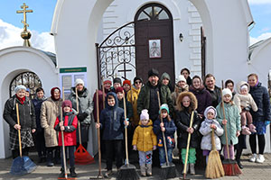 Субботник на Малечском приходе