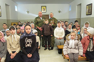 Встреча с воинами-интернационалистами в Михайловском храме г. Березы
