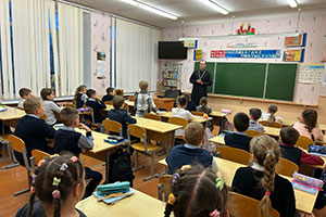 Беседа священнослужителя в ГУО «СШ №3 г. Белоозёрска»