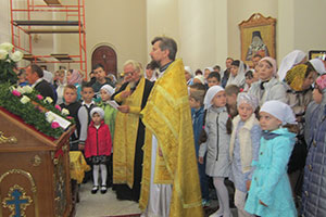 Молебен на начало учебного года в Воскресной школе храма святого Архангела Михаила г. Березы