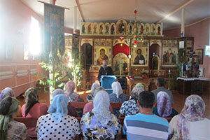 Беседа-лекция, посвященная 180-летию Полоцкого собора, в храме деревни Здитово