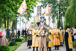 1-ый день в III Всебелорусском Крестном ходе, приуроченном к 40-й годовщине установления празднования Собора белорусских святых