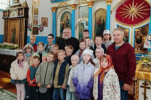 Экскурсия по храму для отдыхающих в летнем лагере «Солнышко» ГУО «Борковская СШ»