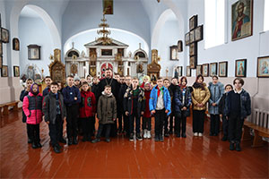 Посещение храма учащимися 5-6 классов Малечской школы
