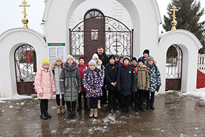Урок духовности с пятым классом в аг. Малеч