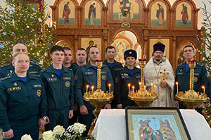 Сотрудники Березовского РОЧС посетили храм святой равноапостольной Марии Магдалины в аг. Сигневичи