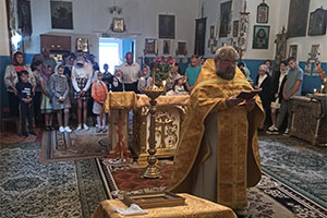Молебен на начало учебного года в Черняковском храме