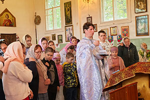 Молебен перед началом нового учебного года в дер. Матвеевичи