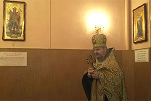 Молебен мученику Лонгину сотнику в часовне священномученика Сергия Флоринского