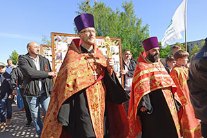 Празднование Дня Победы в приходе храма прееподобного Серафима Саровского в г. Белоозёрске