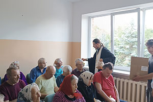 Праздник Преображения Господня в отделении круглосуточного пребывания для граждан пожилого возраста и инвалидов аг. Маревиль