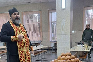 Пасхальный молебен в часовне Сергия Флоринского в в/ч №97093